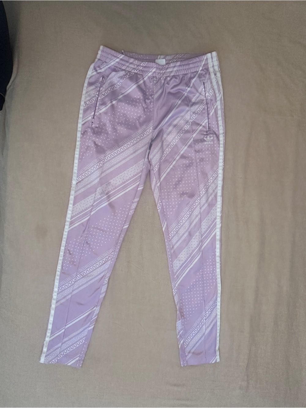 adidas Lilac Striped Track Pants - Women S